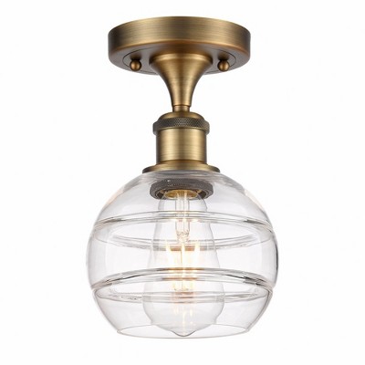 Rochester - 1 Light Semi-Flush Mount In Industrial Style-9.13 Inches Tall and 5.88 Inches Wide