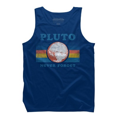 Men's Design By Humans Pluto Never Forget By Tingsy Tank Top