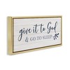 Stupell Industries Give to God & Sleep Motivational Bedtime Floating Frame Canvas Art, Gold, 25" x 11" - 2 of 4