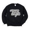 Merry & Bright Outline Puff  -  Women's Graphic Sweatshirt - 2 of 4