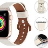 Worryfree Gadgets Leather Band for Apple Watch 38/40/41mm, 42/44/45mm iWatch Band Series 8 7 6 5 4 3 2 1 & SE - 3 of 4