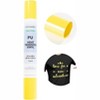 Craft Express Heat Transfer Vinyl, 12" x 60" Rolls, Sky Blue, Lemon Yellow, Pink, Red & Silver - Glossy - 2 of 4