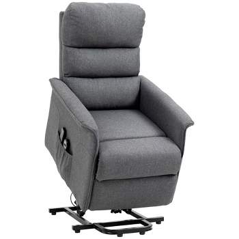 HOMCOM Electric Lift Recliner Massage Chair Vibration, Living Room Office Furniture