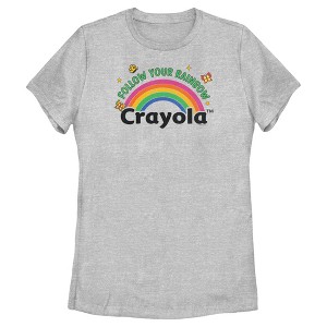 Women's Crayola Follow Your Rainbow Logo T-Shirt - 1 of 4