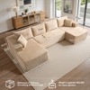 XIZZI Plush Sofa Sets with Pure Sponge Comfort, Ultra Supportive No Assembly Required Sectional Couch, High-Density Sponge for Lasting Relaxation - 2 of 4