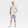 Boys' Pokemon Zip-Up Hooded Sweatshirt - Light Beige - 3 of 4