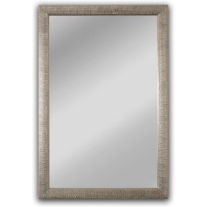 Chloe Lighting Reflection Contemporary Silver Finish Rectangle Framed Wall Mirror 35" Width - 1 of 4
