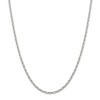 Black Bow Jewelry 3mm, Sterling Silver Fancy Solid Rolo Chain Necklace - 3 of 4