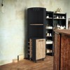 Alilang 17.70 Inch Tall Kitchen Storage Cabinet with Wine Rack, Open Shelves, and Enclosed Storage-Multicolored - 2 of 4