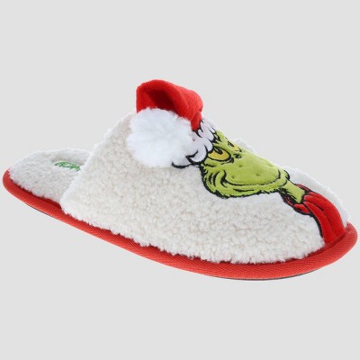 The Grinch Women's Holiday Scuff Slippers - Ivory S : Target