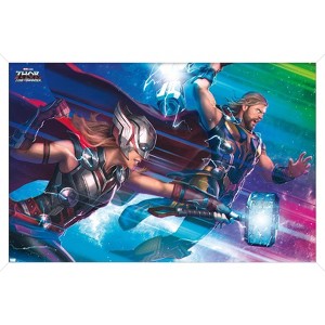 Trends International Marvel Thor: Love and Thunder - Bifrost Framed Wall Poster Prints - 1 of 4