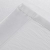 Kate Aurora Ultra Lux Faux Silk Regency Crinkle Rod Pocket Semi Sheer Single Curtain Panel - 3 of 4
