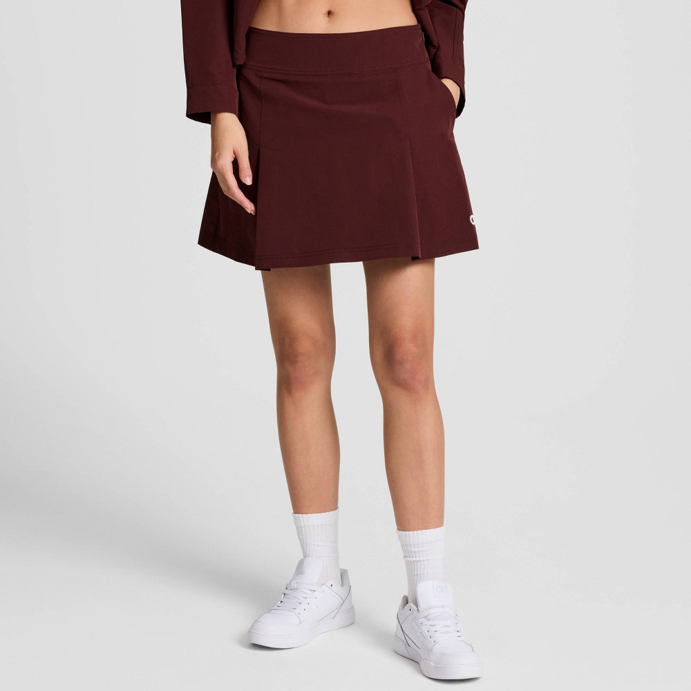 Champion Women's Pleated Skort - Maroon 10