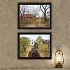 2Piece Vignette Sunday Drive & The Old Dirt Road Black Framed Wall Art for Living Room, Bedroom Wall Art Print by Billy Jacobs - 2 of 4