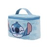 Disney Stitch Embroidered Face Blue 6” Beauty Case - 3 of 4