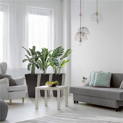 SKRAN Set of 3 Tall Planters with Drainage Hole,  Outdoor Flower Pots, Indoor Planters for Porch Patio and Deck
