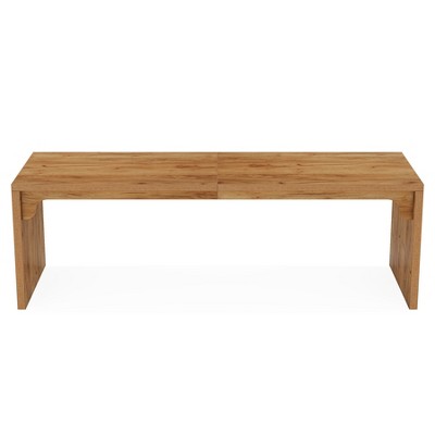 Lirago Brown 78.7" Wooden Computer Desk 29.5Hx78.7Wx23.2D E1 Manufactured Wood 2-Person Workstation
