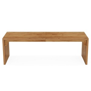 Lirago Brown 78.7" Wooden Computer Desk 29.5Hx78.7Wx23.2D E1 Manufactured Wood 2-Person Workstation - 1 of 4