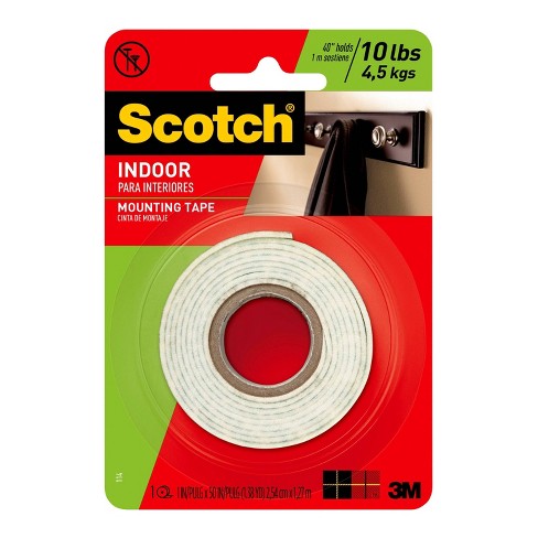Scotch 1 X 50 1 Roll Pack Indoor Double Sided Mounting Tape Target