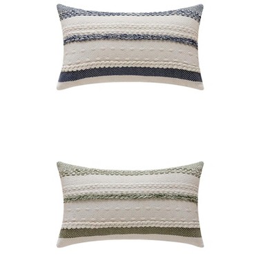 REGALWOVEN 2 Pcs Striped Decorative Throw Pillow Covers for Couch Bed Sofa Home Decor