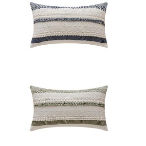REGALWOVEN 2 Pcs Striped Decorative Throw Pillow Covers for Couch Bed Sofa Home Decor - 1 of 4