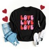 Simply Sage Market Women's Graphic Sweatshirt Love Stacked Bold - 3 of 3