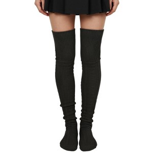 Wrapables Winter Knit Over the Knee Thigh High Boot Socks - 1 of 4