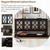 NicBex Farmhouse Console Table for Entryway,Sideboard Entryway Table with Storage Cabinets & Bottom Shelf,Safe Table for Living Room,Hallway - 4 of 4