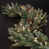 108"L Sullivans Artificial Long Lit Frosted Pine Christmas Garland, Green-White, Indoor Christmas Decor - 4 of 4