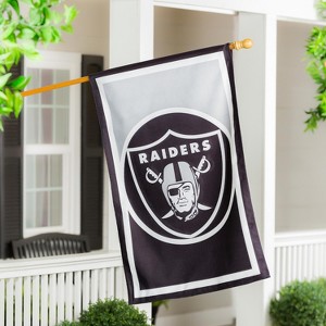 Evergreen Flag, DS New Burlap, Reg, Las Vegas Raiders - 1 of 4
