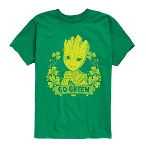 Boys' - Marvel - Groot Go Green St. Patricks Day Short Sleeve Graphic T-Shirt - 1 of 4
