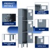 NicBex 66"H Metal File Cabinet with 3 Door Storage Locker, for Employees Gym School Home Office Garage - 3 of 4