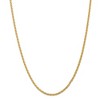 Black Bow Jewelry 3mm, 14k Yellow Gold, Solid Parisian Wheat Chain Necklace - 3 of 4
