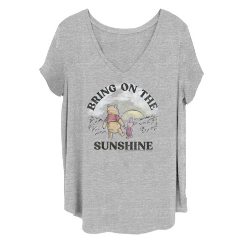 Women's Winnie the Pooh Piglet and Pooh Bring on the Sunshine T-Shirt - image 1 of 4