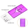 Unique Bargains Aluminium Lightweight Backpack Identifier Card Travel Luggage Tags 5 Pcs - 3 of 3