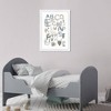 15" x 21" Wild Life Alphabet Sizes Animals Framed Art Print - Wynwood Studio - 4 of 4