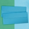 JAM Paper #10 Business Envelope 4 1/8" x 9 1/2" Blue 25/Pack (15861) - 4 of 4