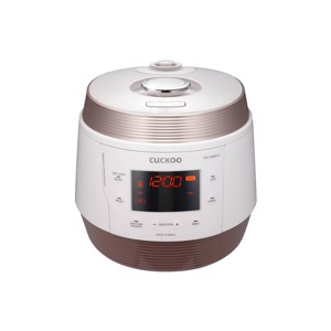 CUCKOO 5qt Premium Multi Pressure Cooker and Warmer Rose Gold/White: 10 Settings, Automatic Keep Warm, Dishwasher-Safe Parts - 1 of 4