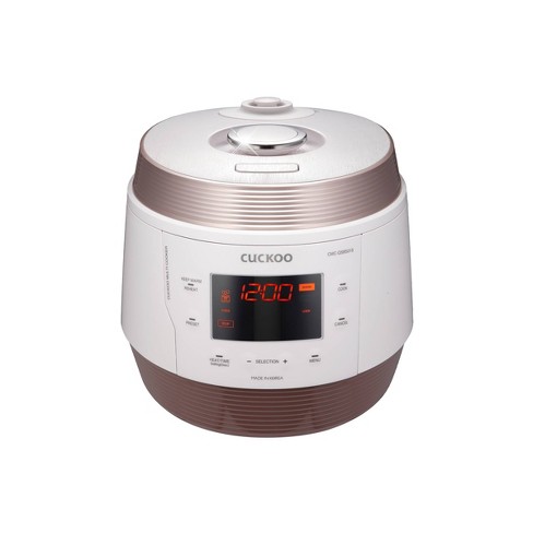 CUCKOO 5qt Premium Multi Pressure Cooker and Warmer Rose Gold/White: 10 Settings, Automatic Keep Warm, Dishwasher-Safe Parts - image 1 of 4