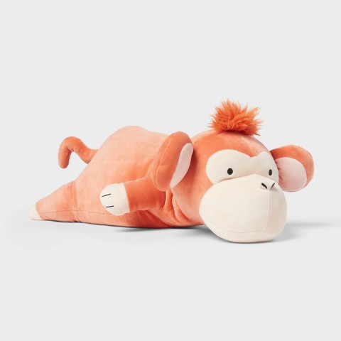 Детские мягкие игрушки Pillowfort Monkey Weighted Plush Kids' Throw Pillow Orange