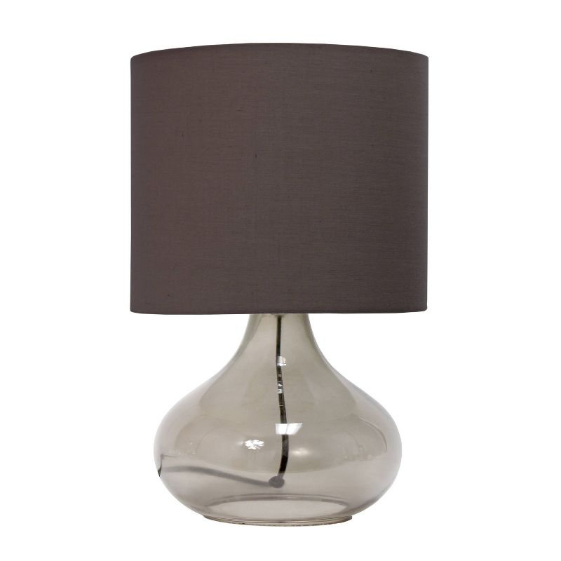  Glass Raindrop Table Lamp with Fabric Shade - Simple Designs, 1 of 11