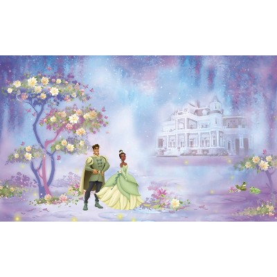 6'x10.5' Princess and Frog Chair Rail Prepasted Mural Ultra Strippable - RoomMates