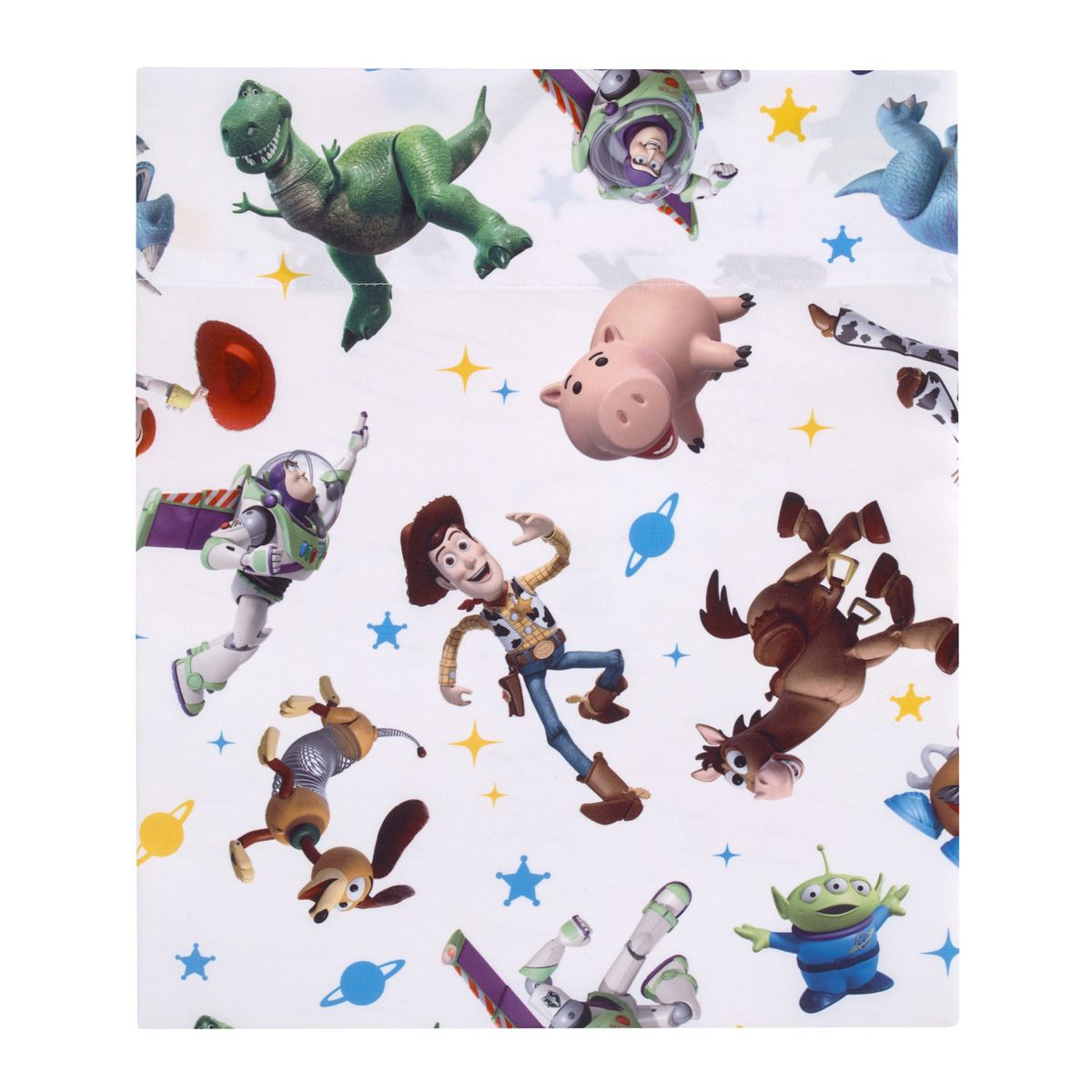 Disney Toy Story Taking Action Blue, Green and Yellow 4 Piece Toddler Bed Set - thumbnail 4