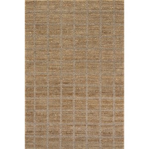 Arvin Olano x Rugs USA - Penni Checked Jute and Wool Indoor Area Rug - 1 of 4