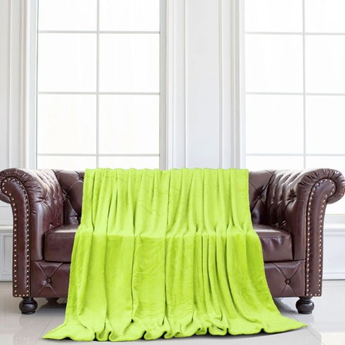 Yellow green best sale throw blanket