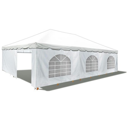 Party Tents Direct Weekender West Coast Frame Party Tent with Sidewalls,  White, 20 ft x 30 ft