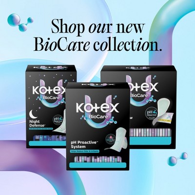 Kotex BioCare Ultra-Thin Heavy Absorbency Pads with Wings - 24ct