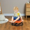 Qaba Sensory Spinning Chair, Kids Swivel Chair, Flower Shaped Sensory Chair for Autism, Kids, Toddlers, Training Body Balance & Coordination, Orange - 3 of 4
