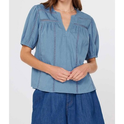 Women's Chambray Blouse - current air
