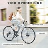 CAVINAS 700C Hybrid Bike with Aluminum Alloy Frame, 7-Speed City Bicycle with Double Disc Brakes, All-Purpose Road Bike for Men and Women - 3 of 4
